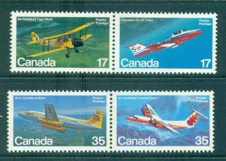 Canada-1981-Aircraft-2x-pr-MUH-lot46098