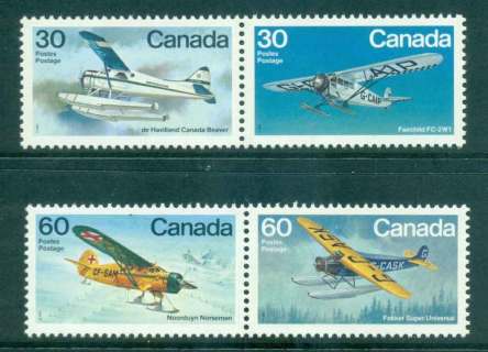 Canada-1982-Aircraft-2x-pr-MUH-lot46110