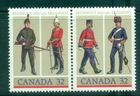 Canada-1983-Army-Regiments-pr-MUH-lot46131