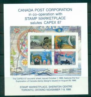 Canada-1986-CAPEX-MS-on-Exhibition-card-FU-FDI-lot46050