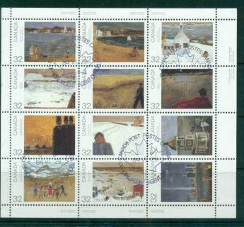 Canada-1986-Provincial-Landscapes-paintings-MS-FDI-CTO-lot67691