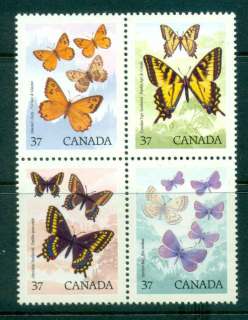 Canada-1988-Butterflies-Blk-4-MUH-lot46021