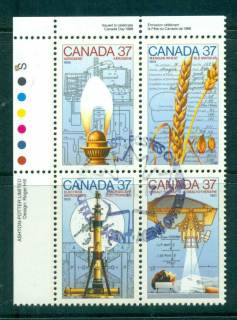 Canada-1988-Science-technology-Blk-4-FDI-CTO-lot67723