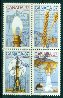 Canada-1988-Science-technology-Blk-4-FDI-CTO-lot67769