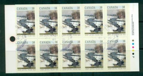 Canada-1989-Winter-Landscapes-38c-Booklet-FDI-CTO-lot67730