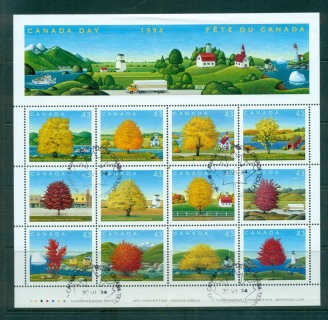 Canada-1994-Maple-Trees-MS-FDI-CTO-lot67728