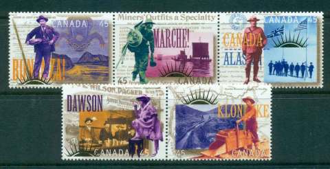 Canada-1996-Yukon-Gold-Rush-Str-3-pr-MUH-lot45992