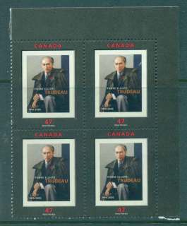 Canada-2001-Pierre-Trudeau-Blk-4-FU-lot46040