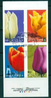 Canada-2002-Tulips-PS-pane-FDI-CTO-lot67752