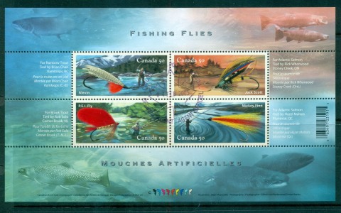 Canada-2005-Fishing-Flies-MS-FDI-CTO-lot67689