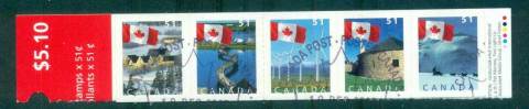 Canada-2005-Flag-Views-ex-Booklet-Srt-5-PS-FDI-CTO-lot67724