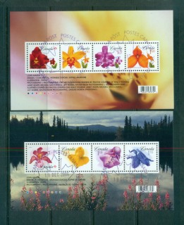 Canada-2007-Flowers-2x-MS-FDI-CTO-lot67740