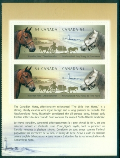 Canada-2009-The-Canadian-Horse-Booklet-MUH