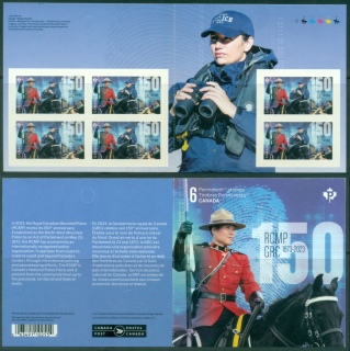 Canada-2023-The-150th-Anniversary-of-the-Canadian-Mounted-Police-Booklet-PS-MUH