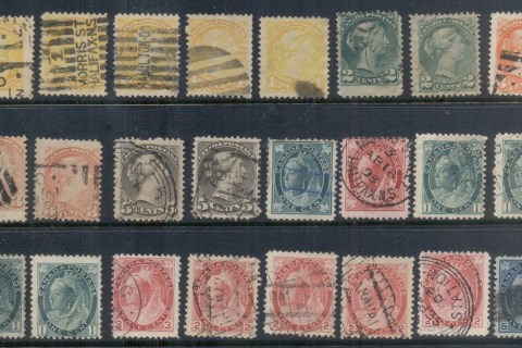 Canada-1860s-on-QV-Assorted-Addments-FU