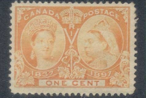 Canada-1897-QV-Jubilee-1c-orange-part-OG