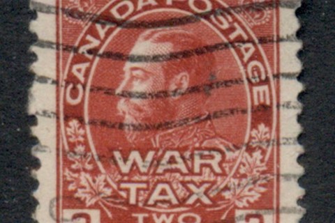 Canada-1911-25-KGV-Portrait-2c-War-Tax-FU
