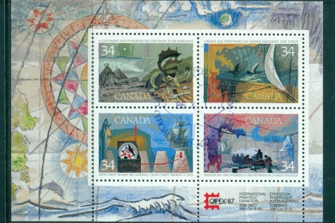 Canada-1987-Explorers-MS-FDI-CTO-lot67774