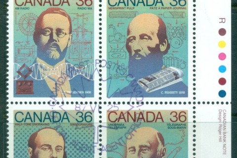 Canada-1987-Inventors-Communications-Innovations-Blk-4-FDI-CTO-lot67702