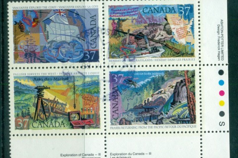 Canada-1988-Explorers-Blk-4-FDI-CTO-lot67761