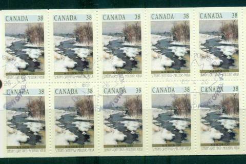 Canada-1989-Winter-Landscapes-38c-Booklet-FDI-CTO-lot67730