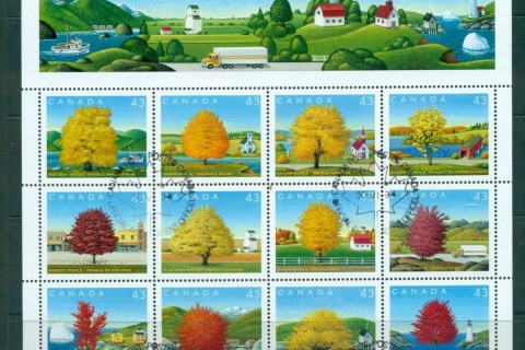 Canada-1994-Maple-Trees-MS-FDI-CTO-lot67728