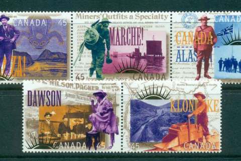 Canada-1996-Yukon-Gold-Rush-Str-3-pr-MUH-lot45992
