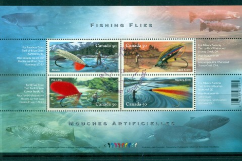Canada-2005-Fishing-Flies-MS-FDI-CTO-lot67689