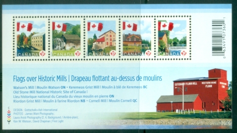 Canada-2006-Historic-Mills-Flags-MS-MUH
