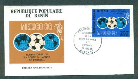 Benin 1985 World Cup FDC