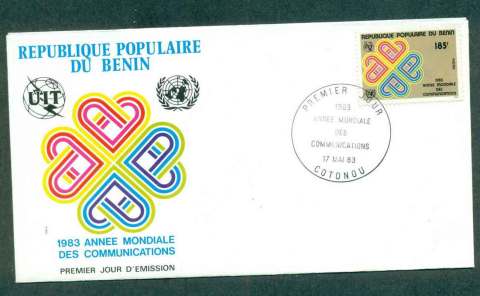 Benin 1983 World Communication Year FDC