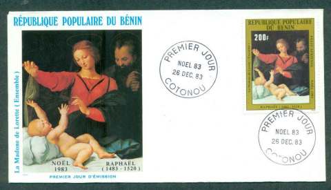 Benin 1983 Xmas Raphael painting 200f FDC