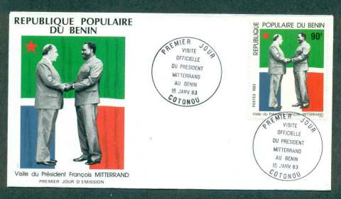 Benin 1983 Visit of Pres. Mitterand FDC