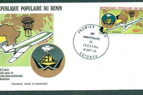 Benin 1985 ASECNA AirlinesPlane FDC