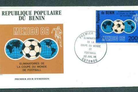 Benin 1985 World Cup FDC