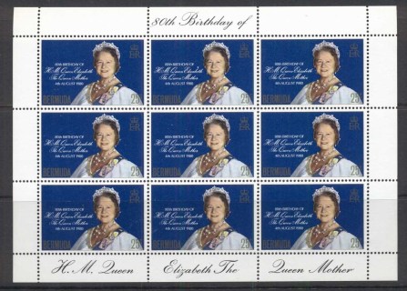 Bermuda-1980 Queen Mother 80th Birthday sheetlet