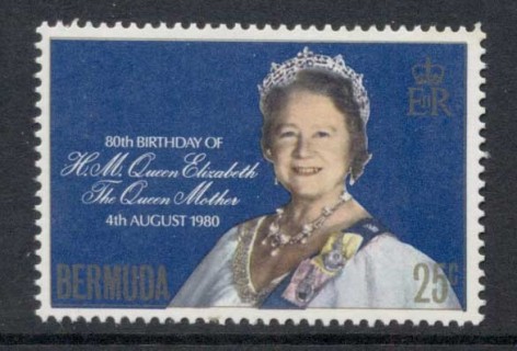 Bermuda-1980 Queen Mother 80th Birthday