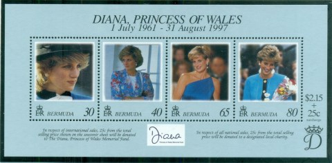 Bermuda-1998 Princess Diana in Memoriam, A Stunning Beauty MS