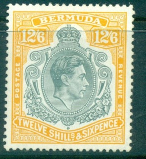 Bermuda-1950-KGVI-12-6d-Perf-14-MLH-Lot55193