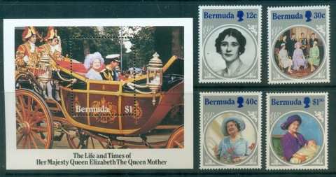 Bermuda-1985-Queen-Mother-85th-Birthday-MS-MUH