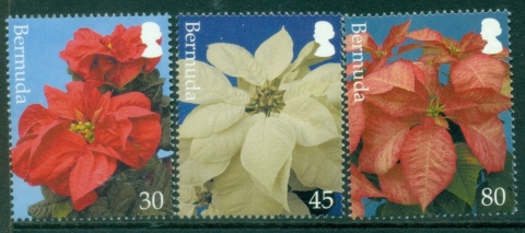 Bermuda-2003-Xmas-Flowers-Poinsettias-MUH