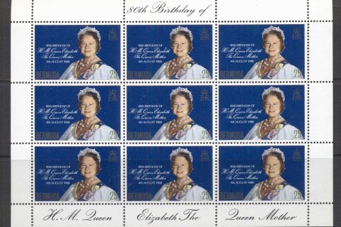Bermuda-1980 Queen Mother 80th Birthday sheetlet