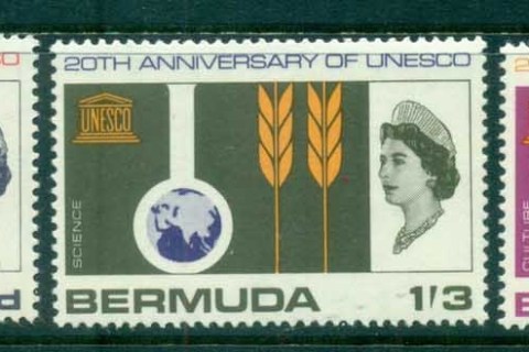 Bermuda-1966-UNESCO-20th-Anniversary-MUH