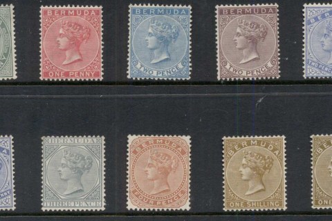 Bermuda-1883-1904-QV-Portrait-Atts-to-1-inc-shades-Wmk-Crown-CA-MLH