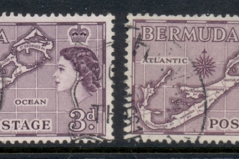 Bermuda-1953-58-QEII-Pictorial-3d-Sandy-Sandys-FU