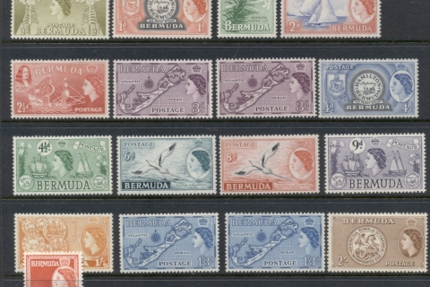 Bermuda-1953-58-QEII-Pictorials-MLH