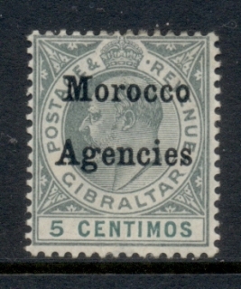 BFPO-Morocco-Agencies-1903-5-KEVII-Wmk-Crown-CA-Opt-on-Gibraltar-5c-MLH