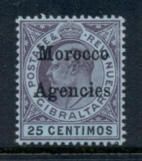 Morocco-Agencies-1903-KEVII-25c-on-Gibraltar-MUH