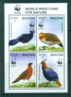 Bhutan-2003 WWF Bhutanese Pheasants MS