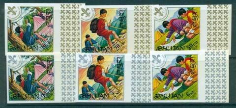 Bhutan-1967-Scouts-IMPERF-MUH-Lot21407